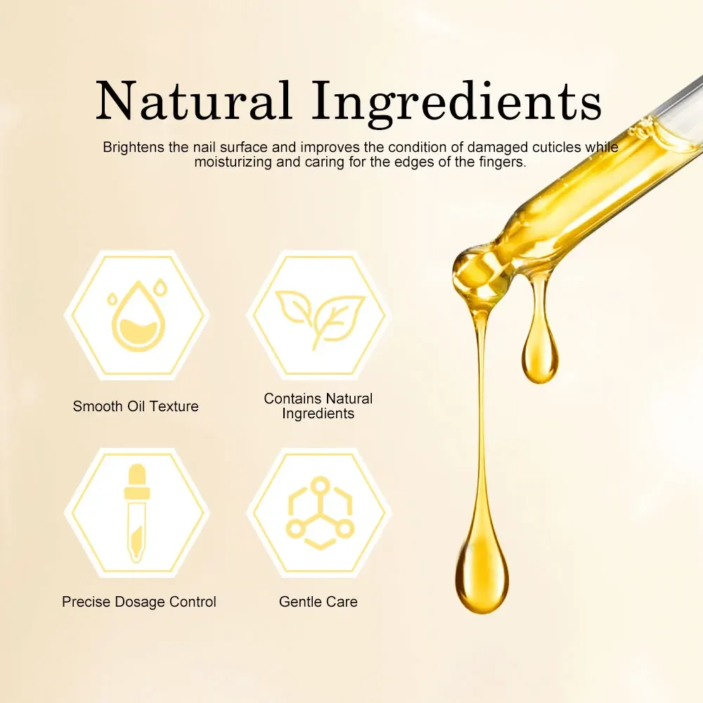 15ML Nail Cuticle Nutrient Oil Nourish Repair Damaged Nail Care Treatment Moisturizes Strengthen Nails