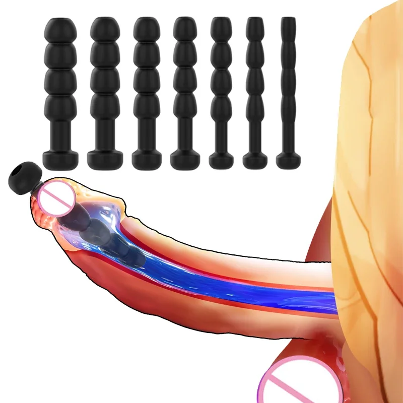 Silicone Penis Plug Urethral Toys Urethral Sounding Rod Urethra Dilation Catheter for Man