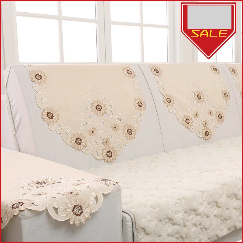 10428 European style rural embroidered sofa towels, backrest towels, and hand towels_voghion.com