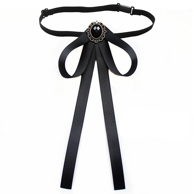 Small Bow Tie for Women's Girl Bank White Shirt Collar Flower British Korean College Style Fashion Handmade Ribbon Bowtie Pins 1