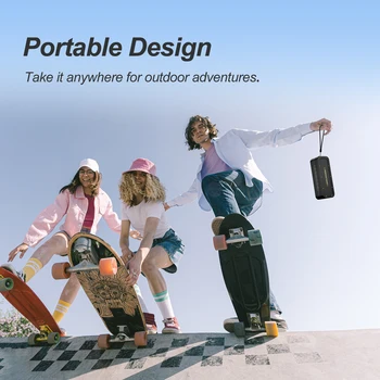 BOGASING M4 Bluetooth Speaker 40W Wireless Bluetooth 5.0 Speaker Extended Bass Outdoor IPX7 Waterproof Portable Speaker With Mic 6