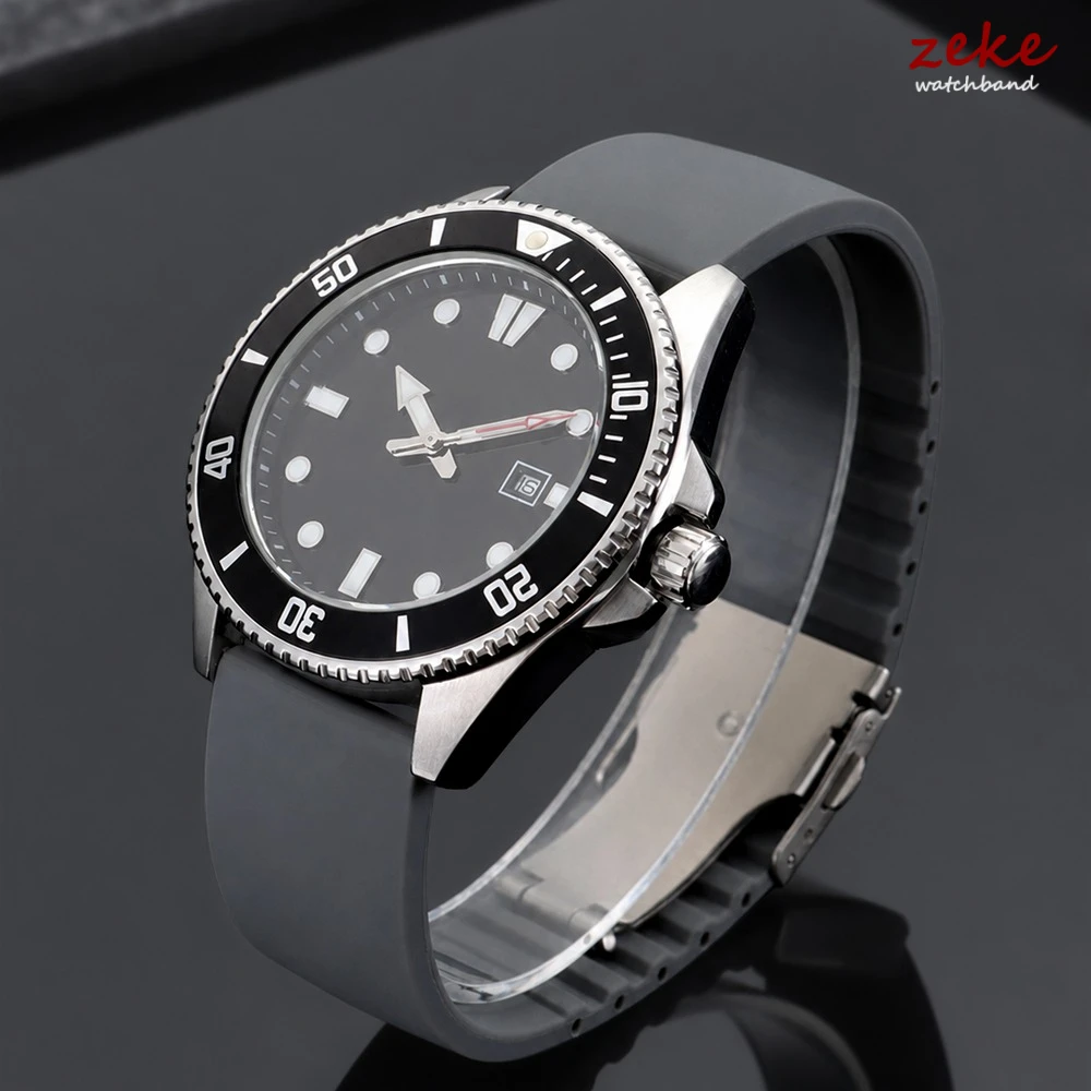 Universal Quick Release Waterproof Sport Silicone Watch Strap - Durable Rubber Wrist Band