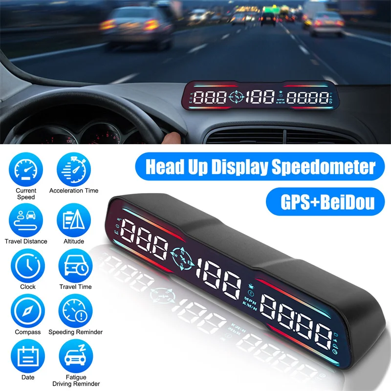 GPS ӵ G19 HUD, º ǻ, ð, , ޷, ħ,  Ÿ ð   溸