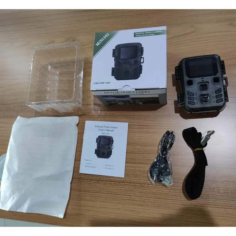 Mini Trail Camera with IR LED, Night Vision Hunting Motion, IP65 Waterproof,Outdoor Wild Photo Traps,1080P,20MP Range up to 65ft