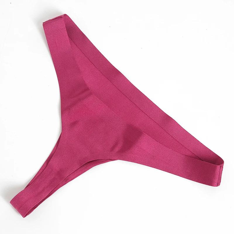 WarmSteps 3PCS Women's Panties Set Seamless Thongs Cozy Silk Satin Woman Underwear Sexy Lingerie Fashion G-Strings Sports T-Back