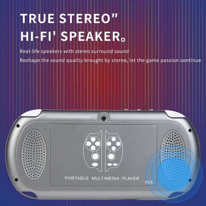 New X7 Double Version Handheld Game Console with Camera 4.3 Inch Built-in 8G 10000+ Games Dual Joystick Retro Nostalgic Arcade