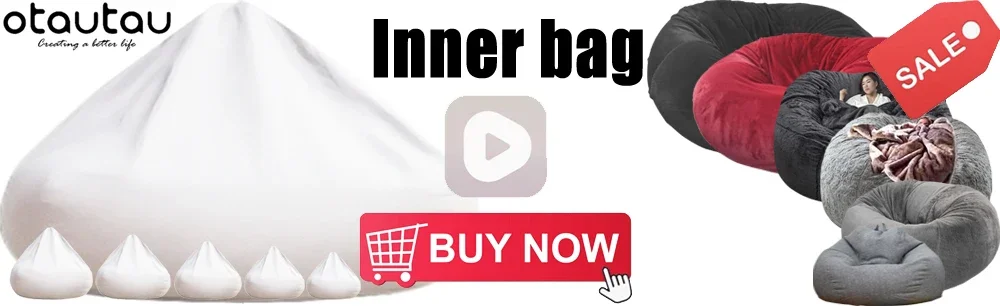 Description Picture 2 of item3-5mm Eco-friendly Bean Bag Sofa Chair Stuffing Filler EPS Foamed Polystyrene Ball Inner Wash Bag Big XXL Giant Beanbag TL001