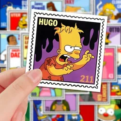 Set of 54 Personalized The Simpsons Cartoon Sticker Decorations - Waterproof Stickers for DIY Projects, Journals, and More (54pcs)