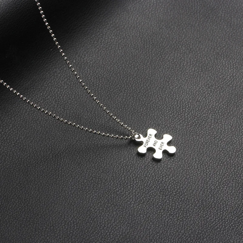 Valentine’s Day matching puzzle necklace gift idea
