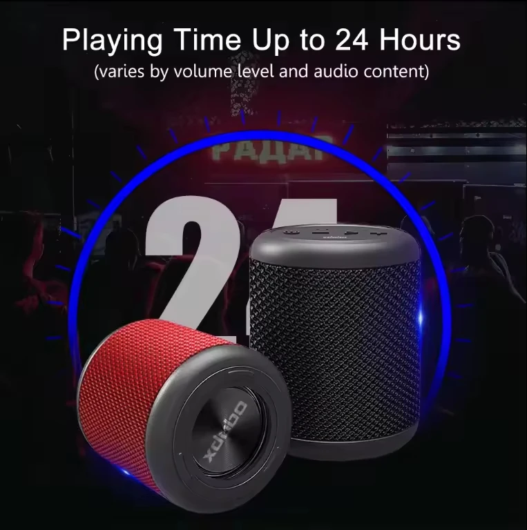 XDOBO Hot Selling Portable DracoMini Waterproof Wireless Blue tooth Outdoor Circular Deep Bass 15W Speaker 3