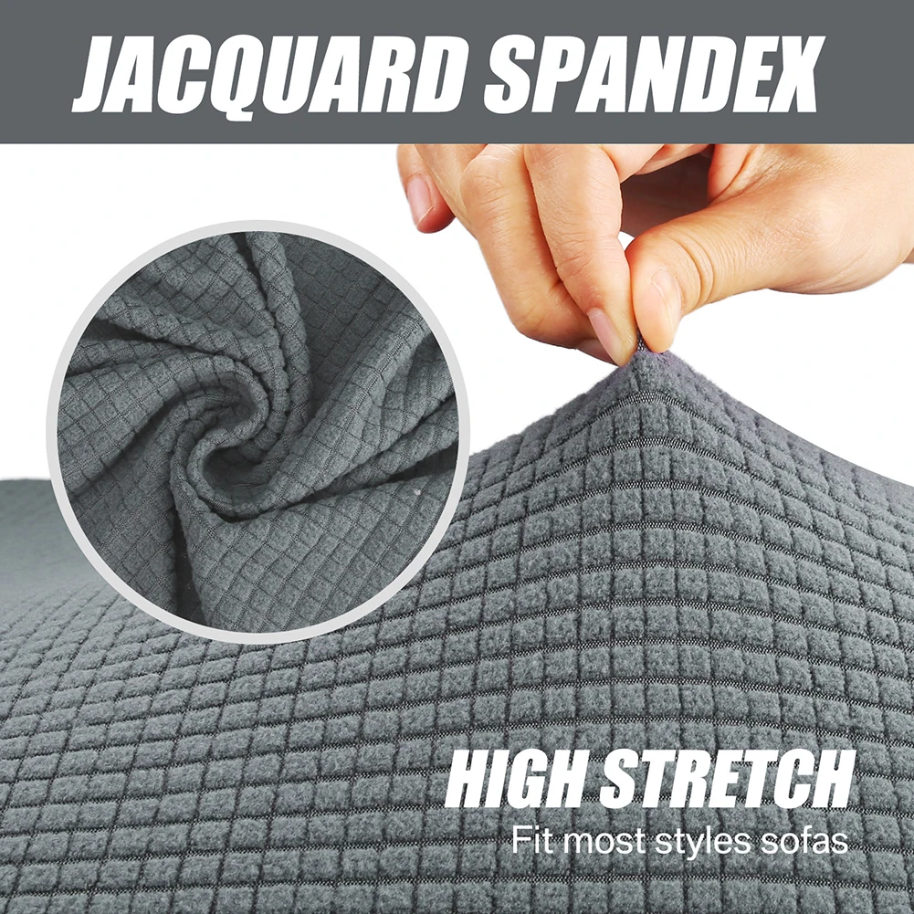 Stretch Jacquard Spandex Sofa Cover With Sofa Cushion Covers Non-Slip Sofa Slipcovers for Living Room Furniture Protector 2