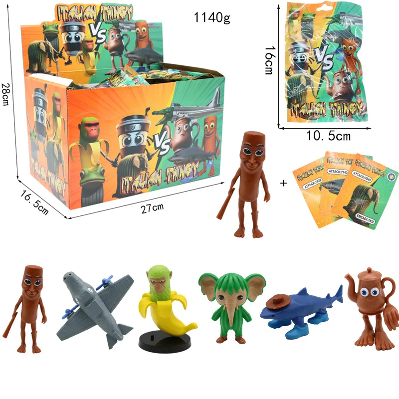 Italian Brainrot Toys Italian Brainrot, Tung Tung Tung Sahur Advent Calendar, Tralalero Tralala Figure Toys, 24 Day Tung Tung Tung Sahur Figure Countdown Calendar Italian Brainrot Figures