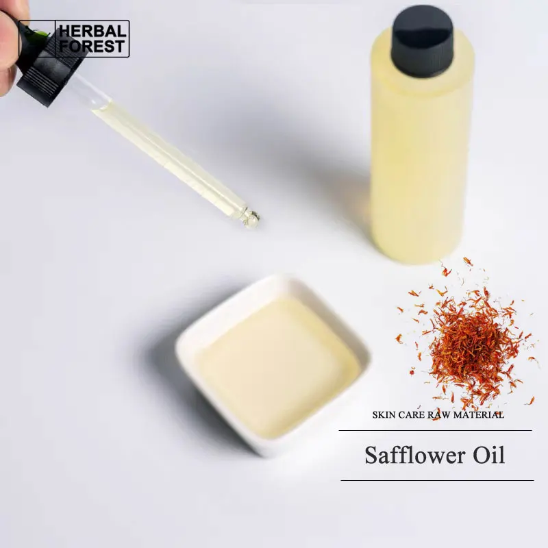 Organic Safflower Oil Whitening Delays Aging Dilutes Fine Lines Shrinks Pores Hair Care Facial Body Massage Base Oil