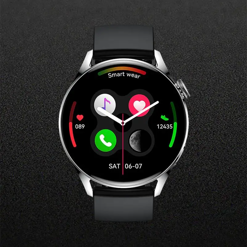 

GT3 Smart Watch with Bluetooth, Heart Rate Monitoring, and Blood Pressure Tracking - The Ultimate Fitness Companion for Health