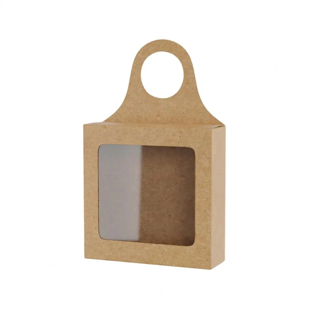 

Wine Gift Box with Window 50pcs Kraft Paper Wine Bottle Boxes with Transparent for Multi-purpose for Christmas for Friends