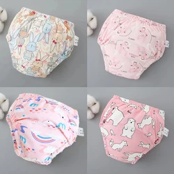 4-Pack Eco-Friendly Waterproof Cotton Toddler Training Pants - M fit baby 9-14kg (B05)