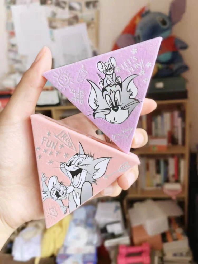 

Little Odin Cheese powder blusher Cat and Mouse Co branded Two color Double Match 04 Purple Baby Purple Gift Box Little Odin