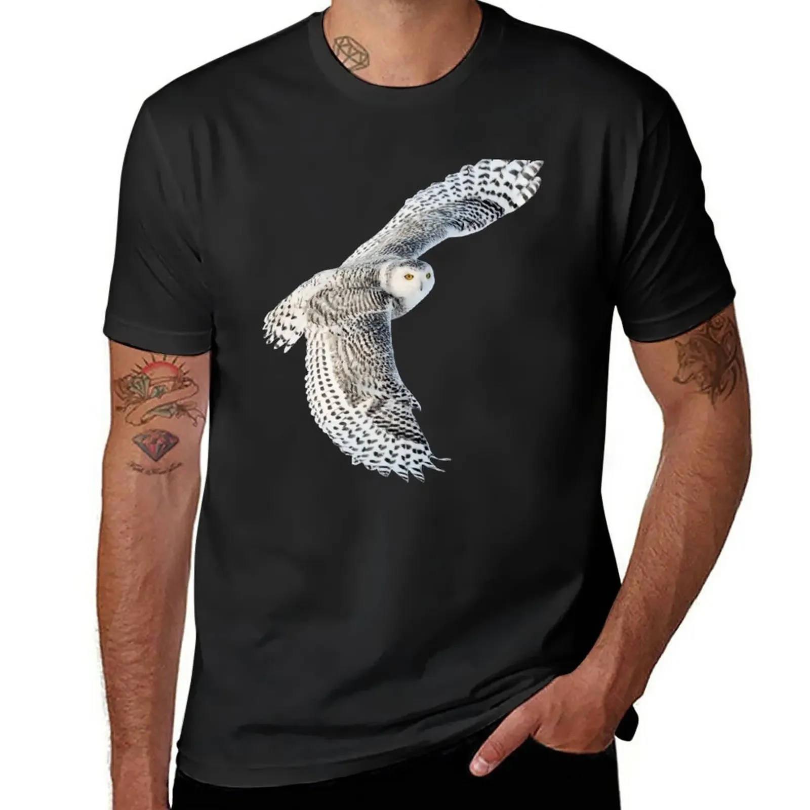 

Snowy Owl T-Shirt kawaii clothes animal prinfor boys funnys plain white t shirts men