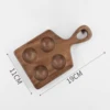 Wood Egg Holder Sushi Desserts Wooden Portable Stackable Egg Organizer Rack for Cabinet Fridge Tabletop Pantry Refrigerator 4