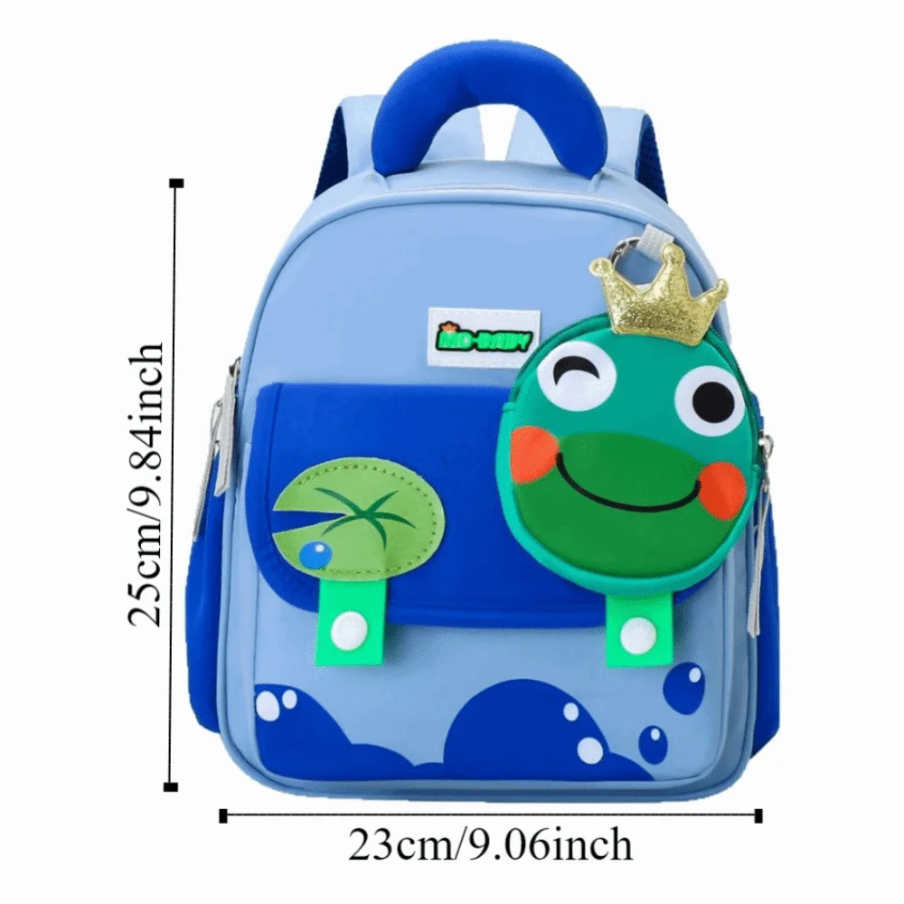 Animal Patterns Kindergarten School Bag Waterproof Zipper Closure Cute Kids Backpacks Comfortable Large Capacity 6