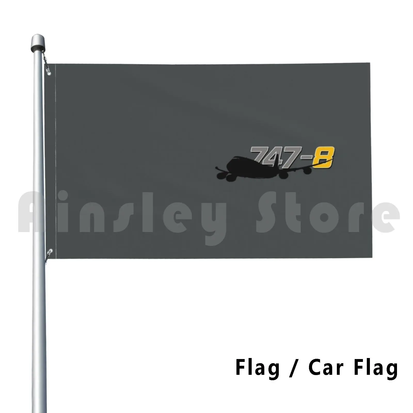 747-8 Jumbo Jet Outdoor Decor Flag Car Flag Jumbo Jet 747 Boeing Aereo Travel Pilot Flight Flight Assistant