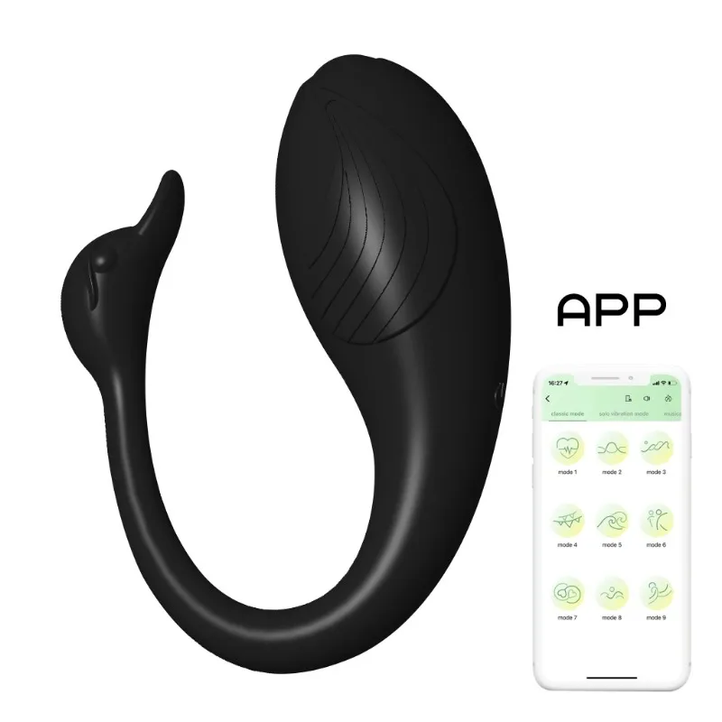 PUMING APP vibrator rotates clitoris 360 degrees to stimulate male and female anus plug male and female sex toys swan jump egg