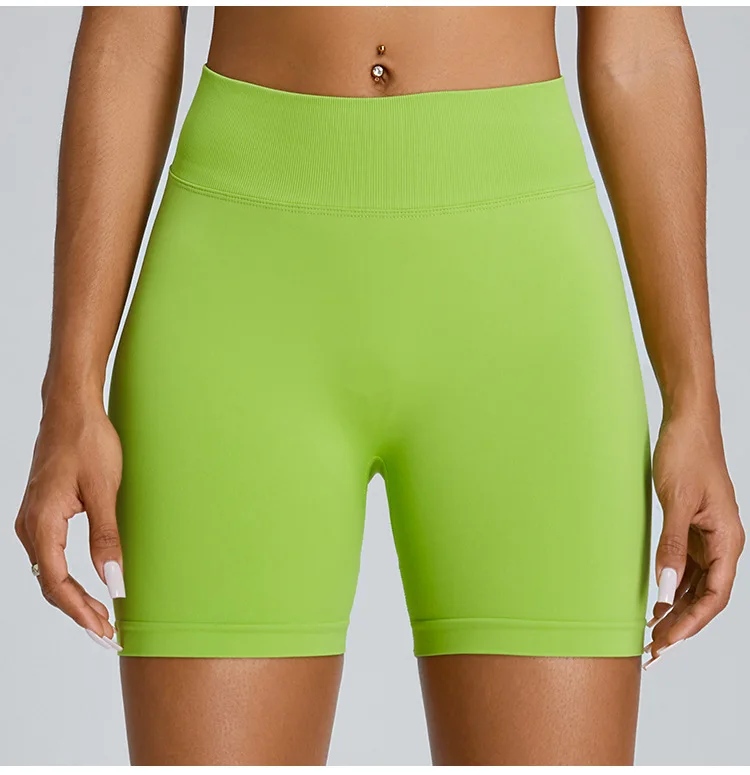 Seamless Yoga Shorts Women's Three-point High-waist Sweatpants Nude Quick-drying Fitness Yoga Clothes Gym Shorts Women Leggings