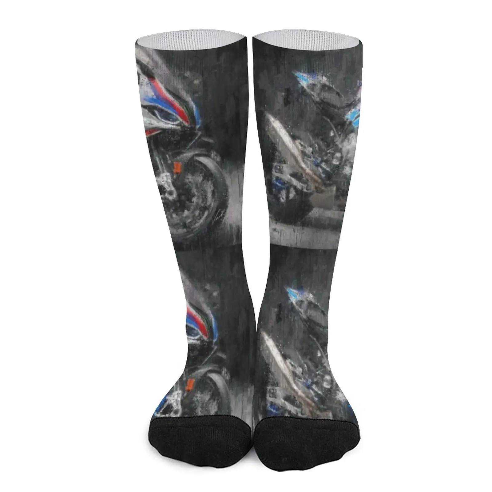 Superbike M1000RR motorcycle - original artwork by Vart Socks cycling socks new in Men's socks compression socks men sock men