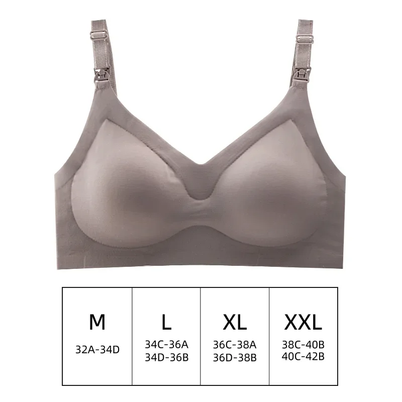 Maternity Nursing Bra Pregnant Women Front Open Button Breastfeeding Bras One-piece Convenient Feeding Pregnancy Dropshiping