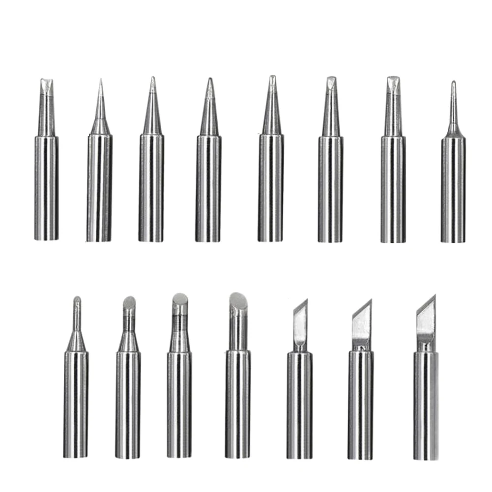 

15pcs Soldering Iron Tips Set C K D I Welding Head Internal Heated Solder Heads Welding Tip Lead-Free Solder Irons Bit