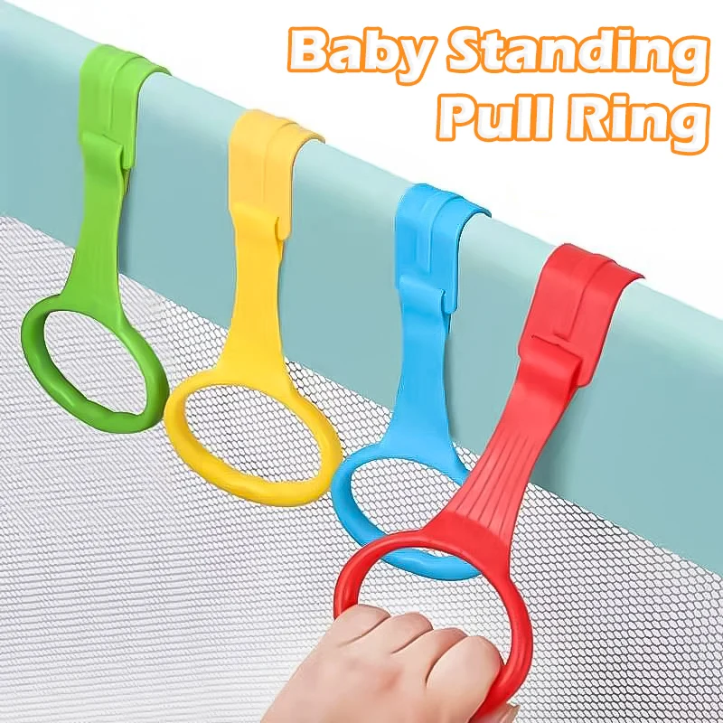 Children's Playpen Hand Pull Ring Crib Rings Baby Stand Toddler Pull Ring Auxiliary Exercise Arm Strength Props