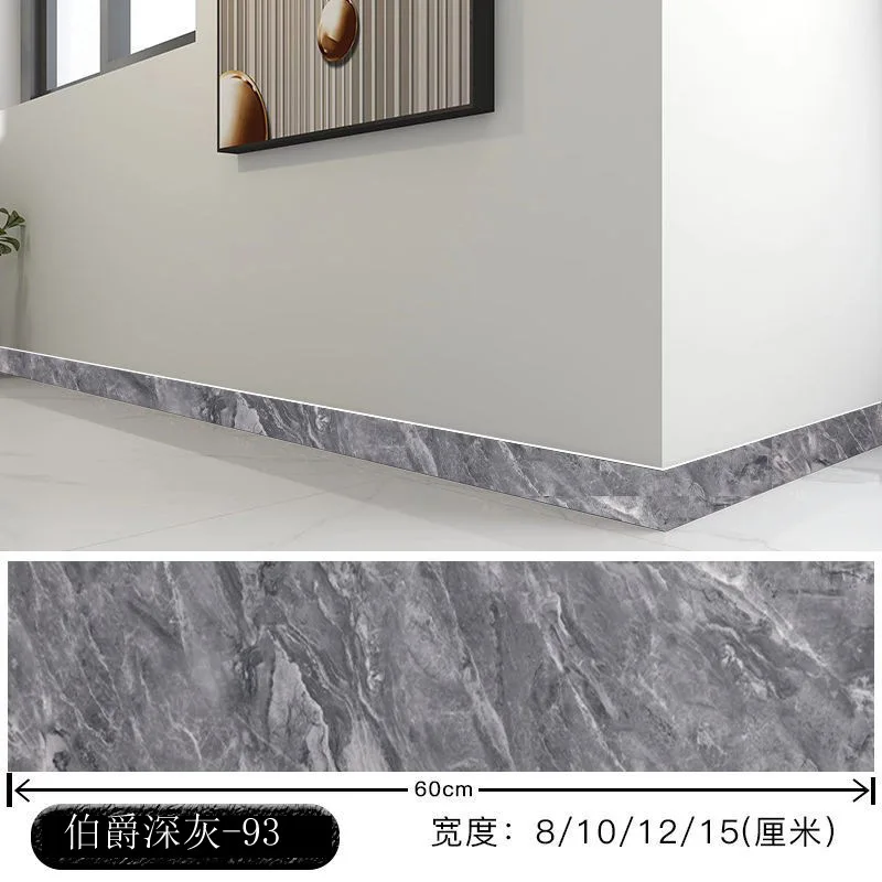 thumbnail image 1 of Pegatinas de pared autoadhesivas impermeables con forma de línea de patada, material de PVC, para esquina de sala de estar, alféizar de ventana, pegatina de azulejos de cerámica, decoración, 1 of 5