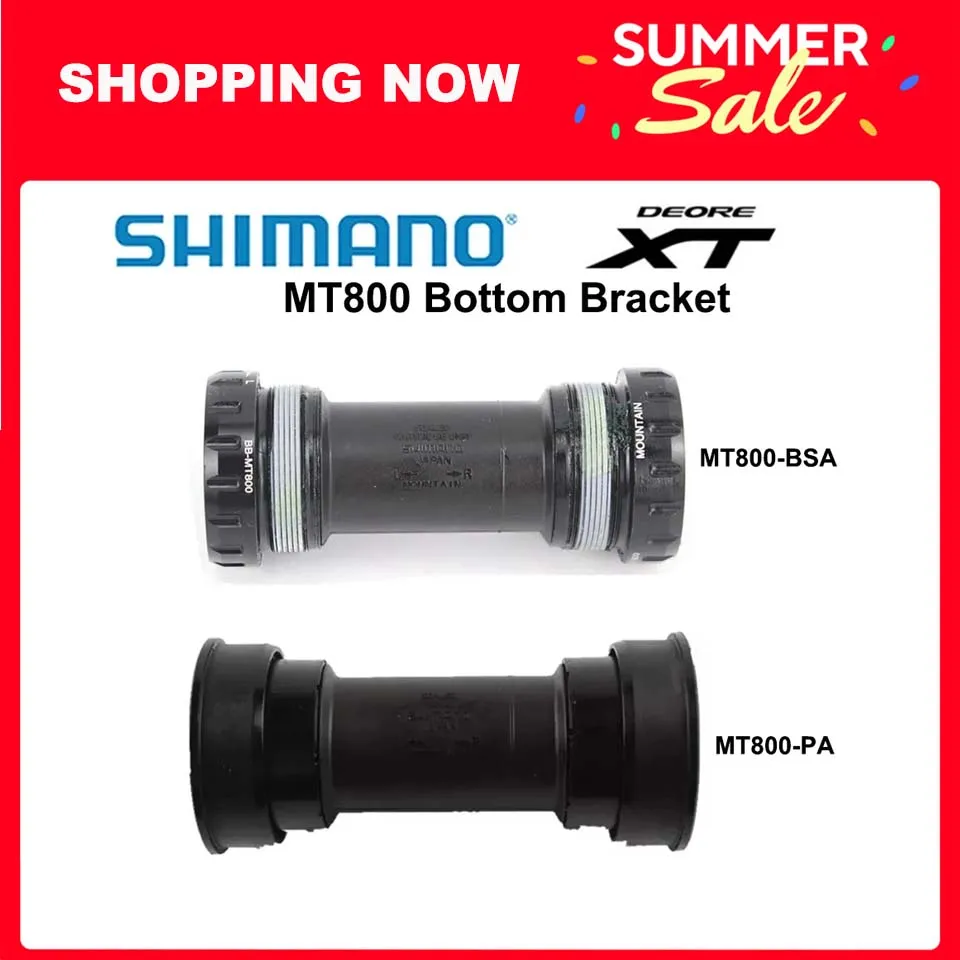 Bicycle Bottom Bracket Shimano DEORE XT SLX M8000 MTB Bottom Bracket BB MT800 BSA 68/73mm MT800 PA press-fit 89.5-92mm For M8100 M7100 M8000 M7000