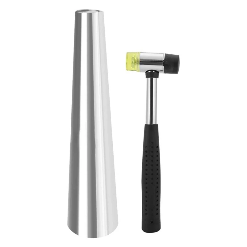 

Bracelet Mandrel Bangle Sizer Shaping Rod Two Way Rubber Hammer DIY Jewelry