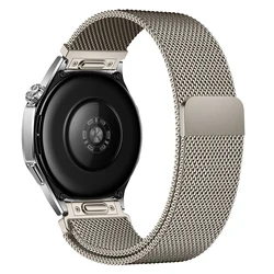 Elegant 22mm Milanese Magnetic Wrist Band Accessory - 22mm (Titanium)