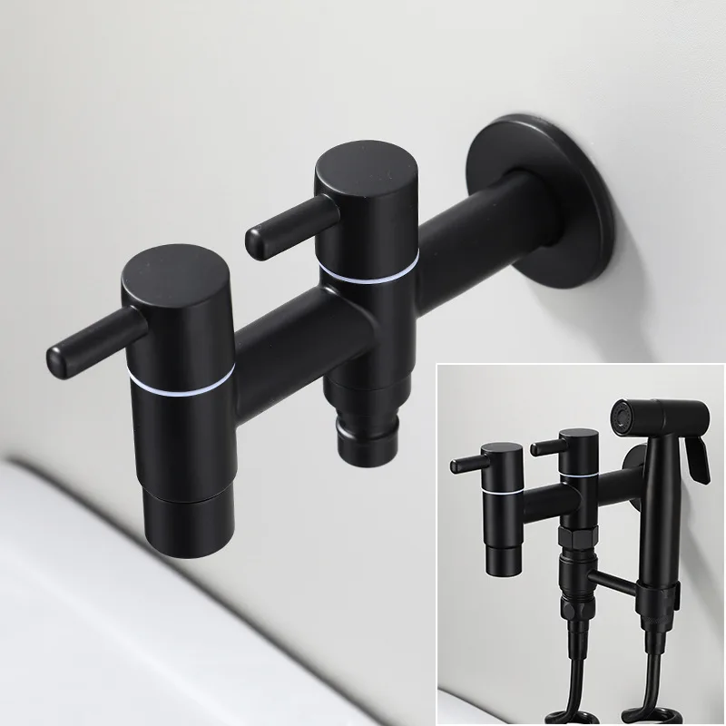 

304 Stainless Steel Wall Mounted Faucet G1/2 G3/4 Washing Machine Mop Pool Tap Bathtub Basin Sprayer Nozzle Bathroom Accessories