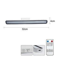 USB Rechargeable Stepless Dimming LED Desk Lamp with Magnetic Hanging Feature (32cm Remote control)