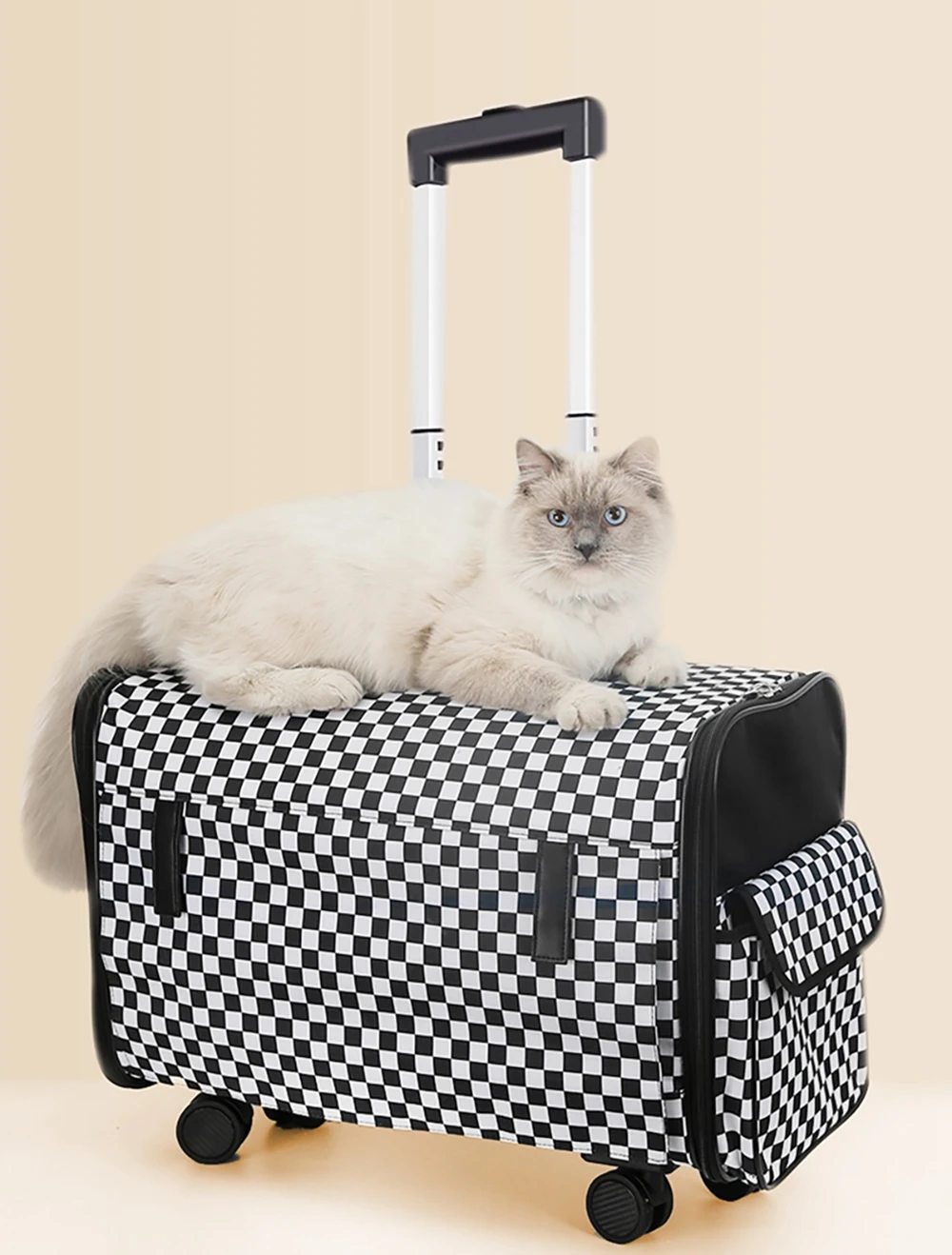 Title 15, Large Pet Dog Trolley Load 15KG 4 Universal Whe...