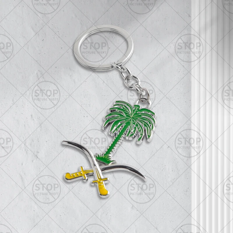 شعار وطني سيفين ونخله ( سلسلة مفاتيح السيارة المملكة العربية السعودية)