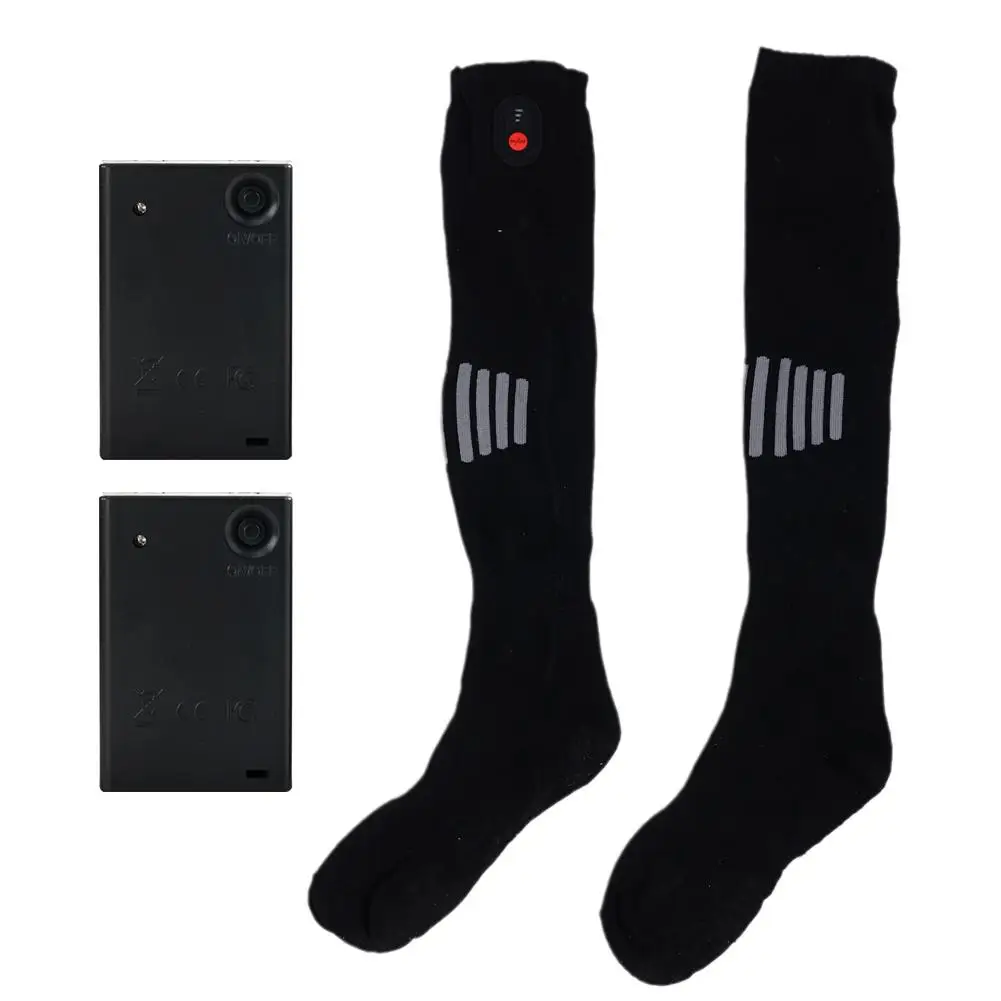 Electric Thermal Socks Adjustable Warm Comfortable Socks Rechargeable Socks Heated Fishing Cycling Camping Anti-Cold Winter I4K2