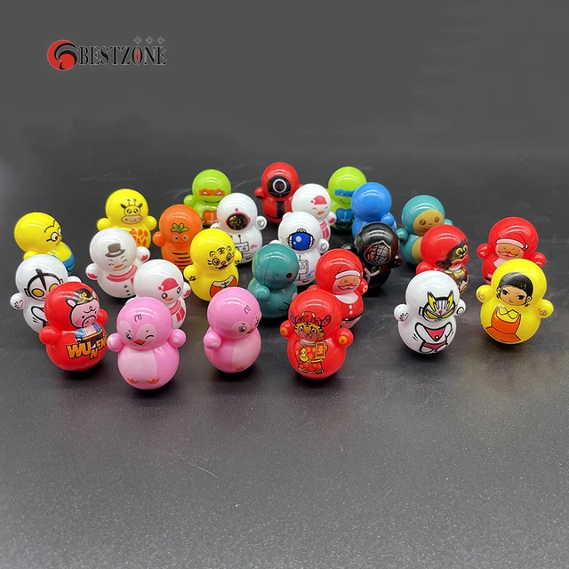 20PCS 1.14*1.46Inch Mini Tumbler Toy Baby Education Puzzle Nostalgic  Traditional Children's Small Toy