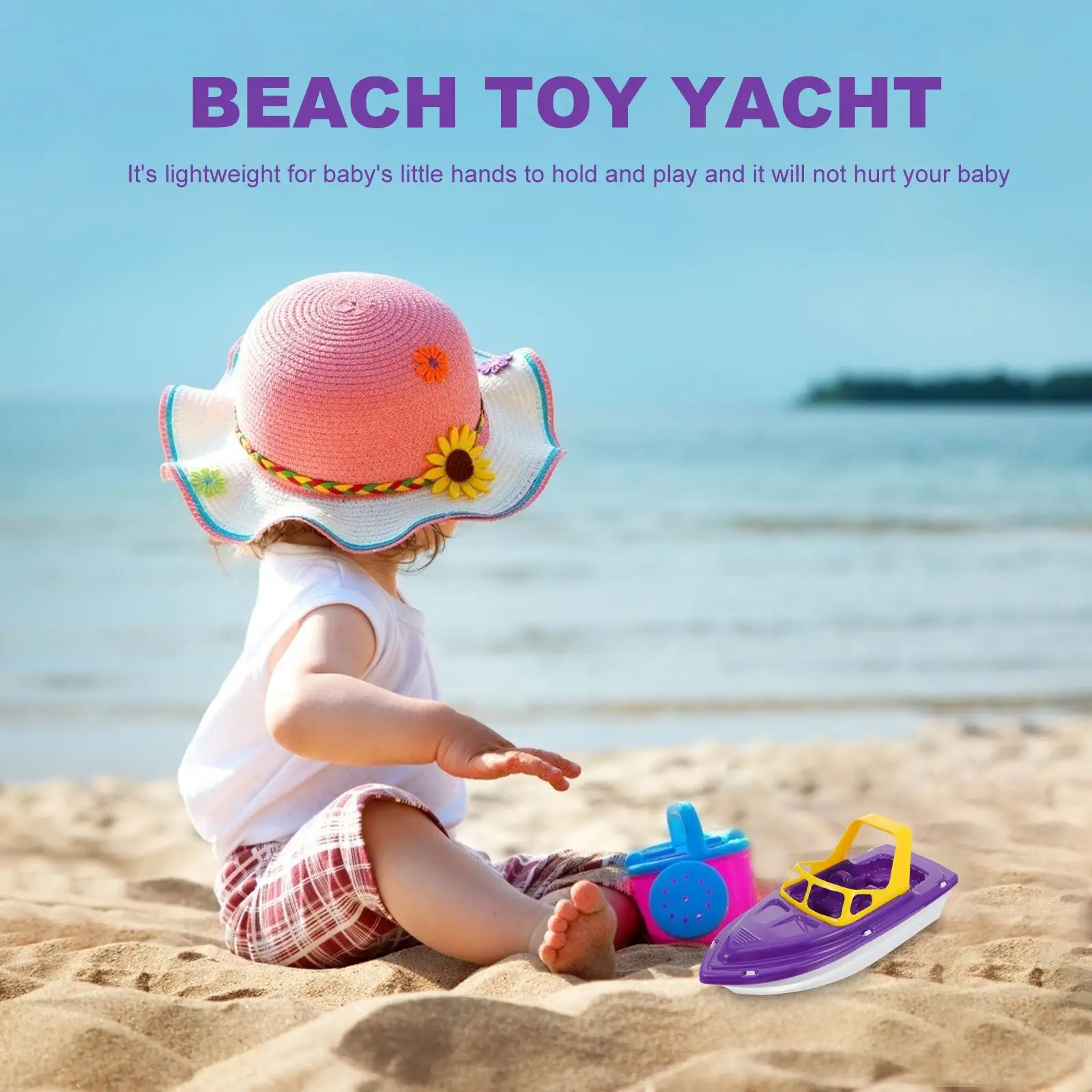 Speedboat Toy Boats for Pool Water Table Toys Sailing Playthings Plastic Race Remote Control Tub Toddler Outdoor Sand Beach Toys 3