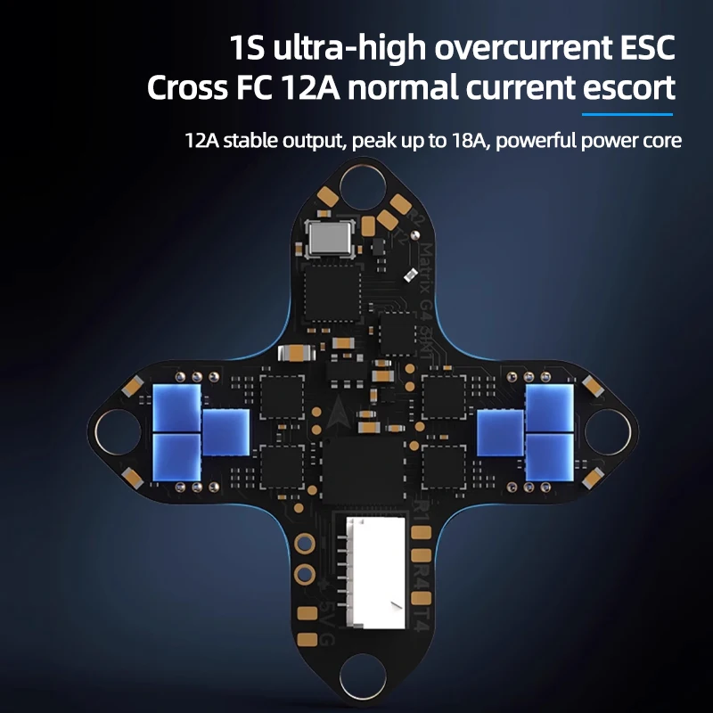 รูปสินค้า BETAFPV Matrix 1S 3IN1 AIO FC Brushless 2.4G ELRS ชุดควบคุมการบินพร้อมรีซีฟเวอร์ สำหรับ O4 Air Unit Meteor75 Pro 1S HD Whoop Drone Racing