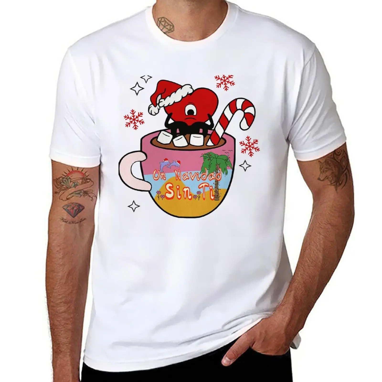 New Bad Bunny Christmas Mug, Un Verano Sin Ti Christmas, Bad Bunny Christmas, Una Navidad Sin Ti, T-Shirt Natalizia