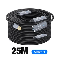 High - Speed USB 3.0 Extension Cable with Signal Booster - A Male to A Female for Enhanced Connectivity (25m)