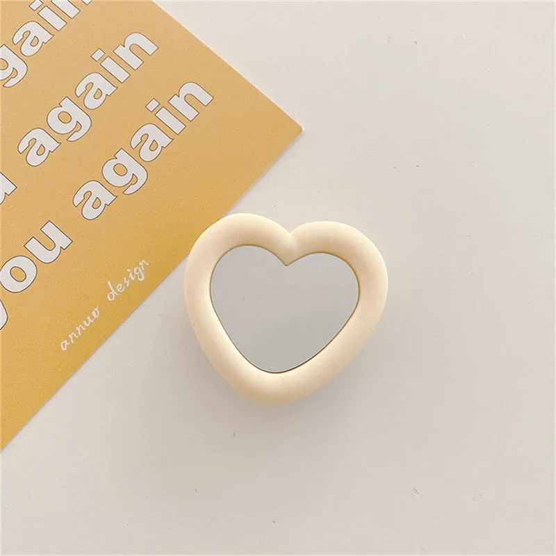 3D süße Liebe Herz Spiegel faule Halterung für IPhone 17 Pro Max Samsung Xiaomi Silikon Telefon Halter Ring Handy Zubehör – Detail 9