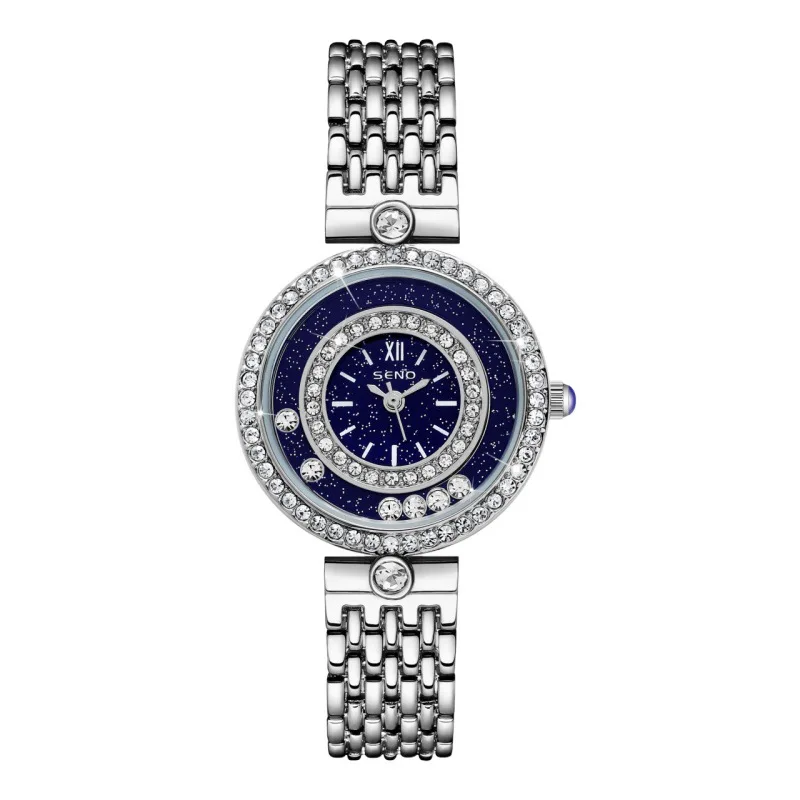 Women Bracelet Watches Silver Top Brand Luxury Ladies Wrist Watches Female Clock Full Steel Quartz Watches Elegant Fashion - 6