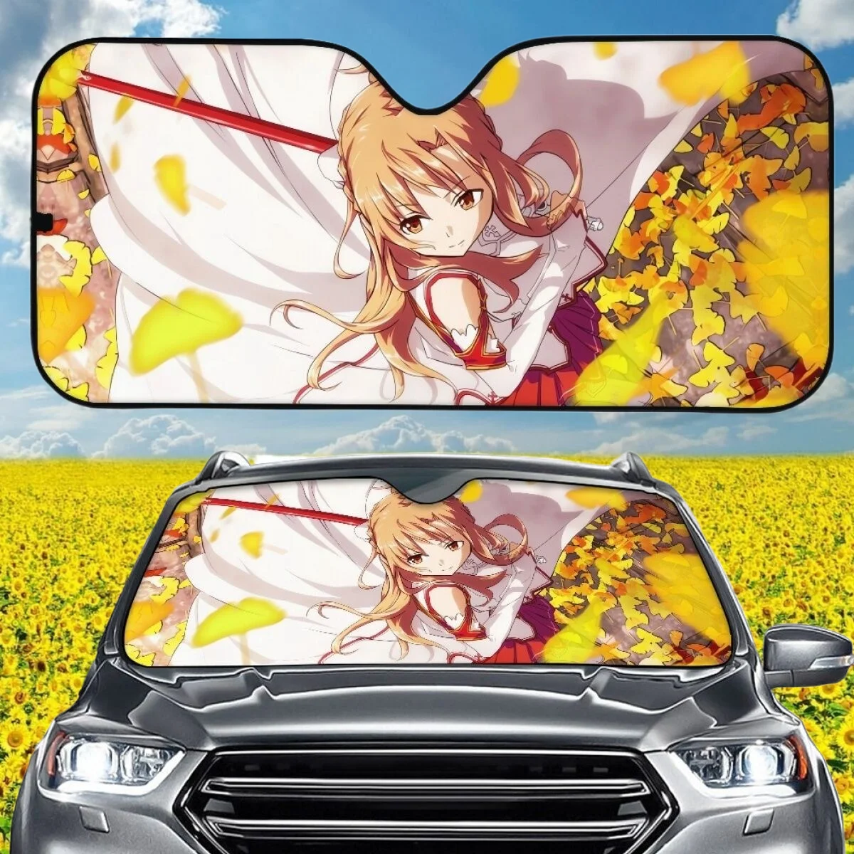 

Car Accessories ソードアート・オンライン Sword Art Online Car Sun Shade Aluminum Foil Dirt Resistant Standard Windshield Covers New Fashion