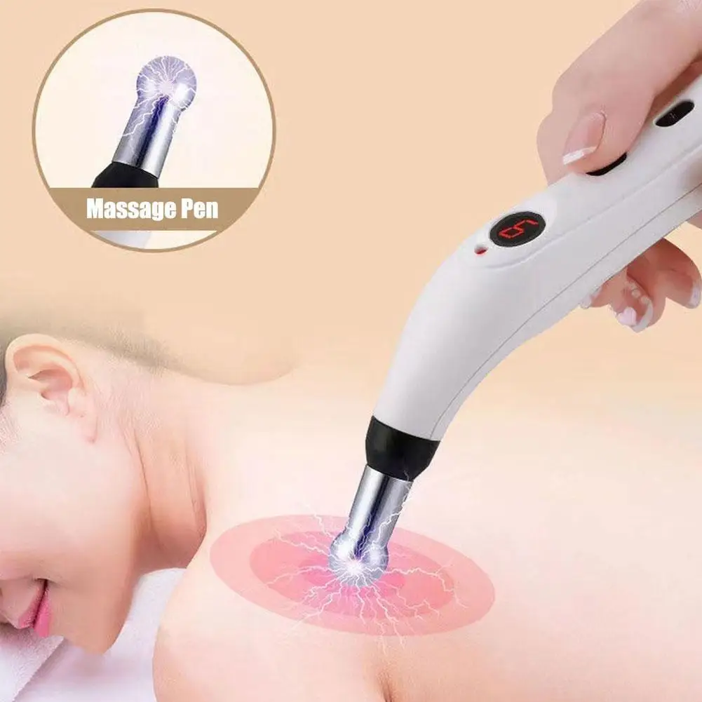 

Electronic Acupuncture Point Pen 9th Gear Force Massager Electric Meridians Therapy Heal Massage Pen Meridian Pain Relief Tool