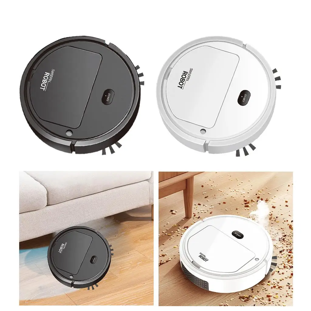 4 in 1 Robot Vacuum Cleaner USB Charging Quiet for Home Pet Hair Hard Floor